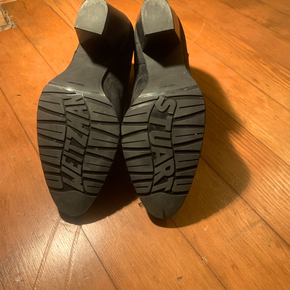 STUART WEITZMAN Authentic studded black suede ankle boots - Picture 2 of 6